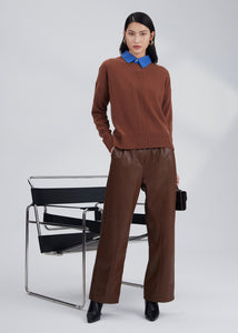 Casual knitted long sleeve sweater