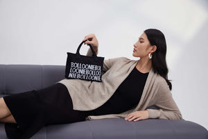 Bolloonie knitted small shoulder bag